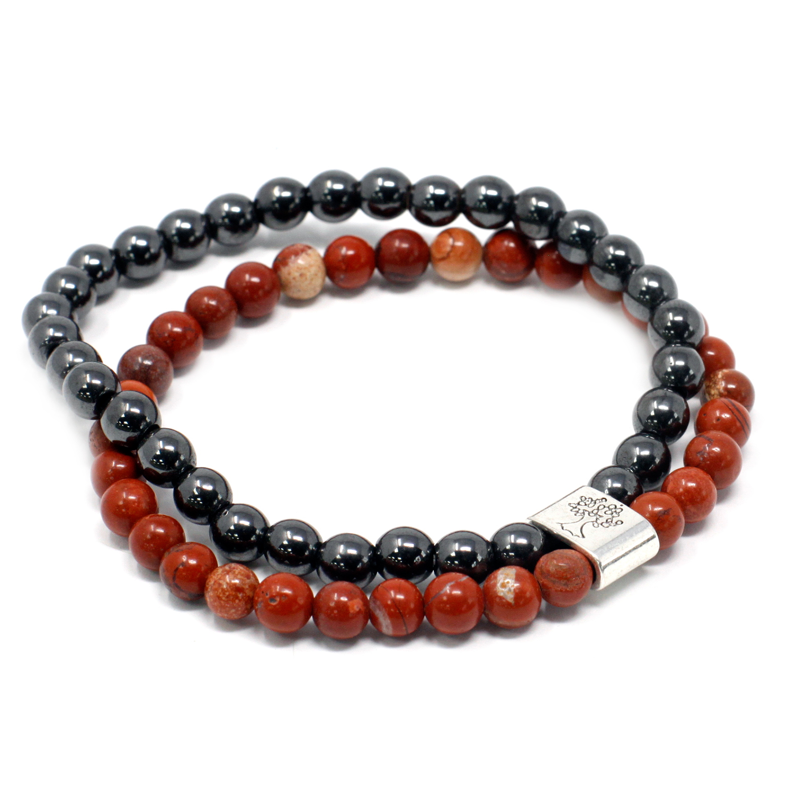 Jasper Magnetic Gemstone Bracelet - Red Jasper