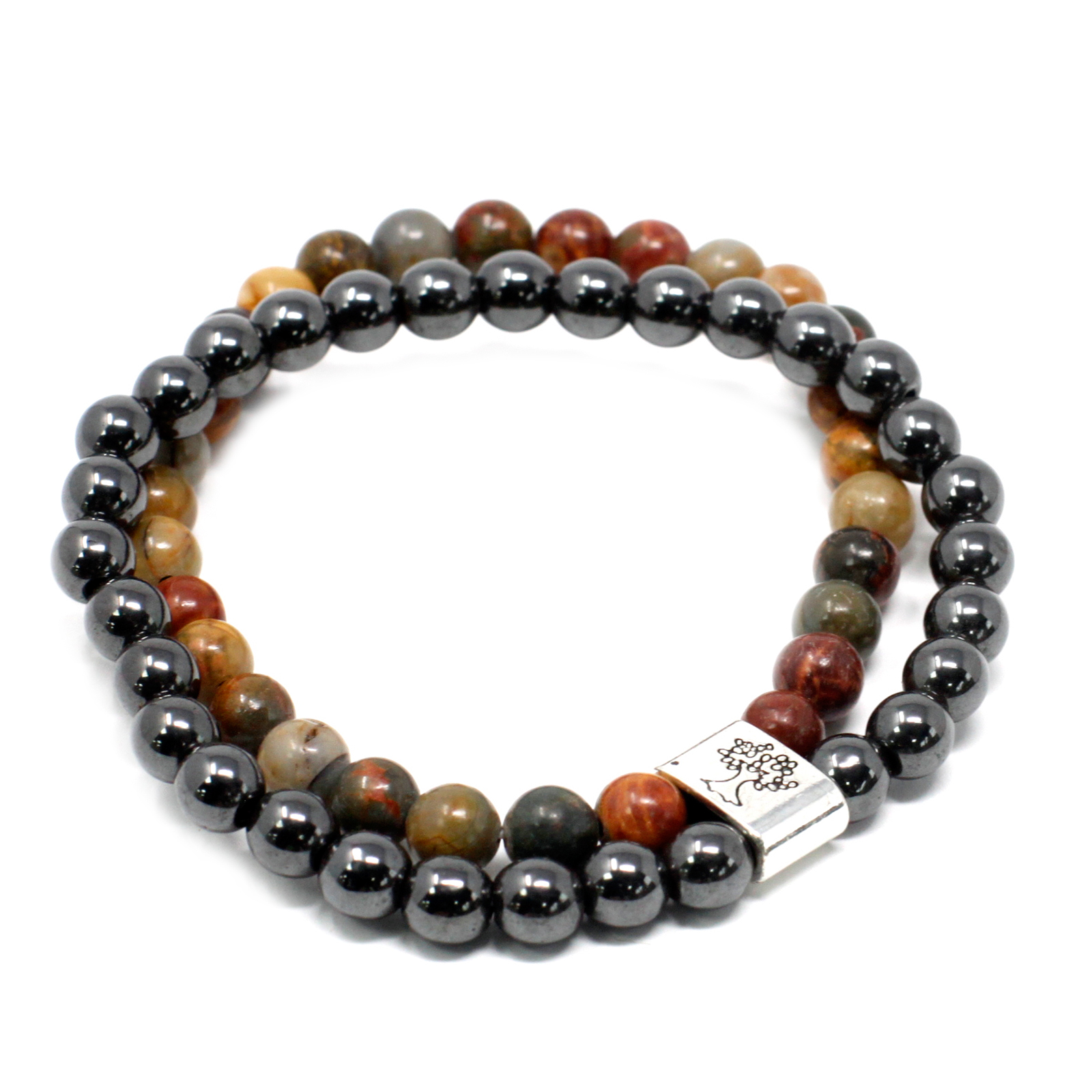 Jasper Magnetic Gemstone Bracelet - Picasso