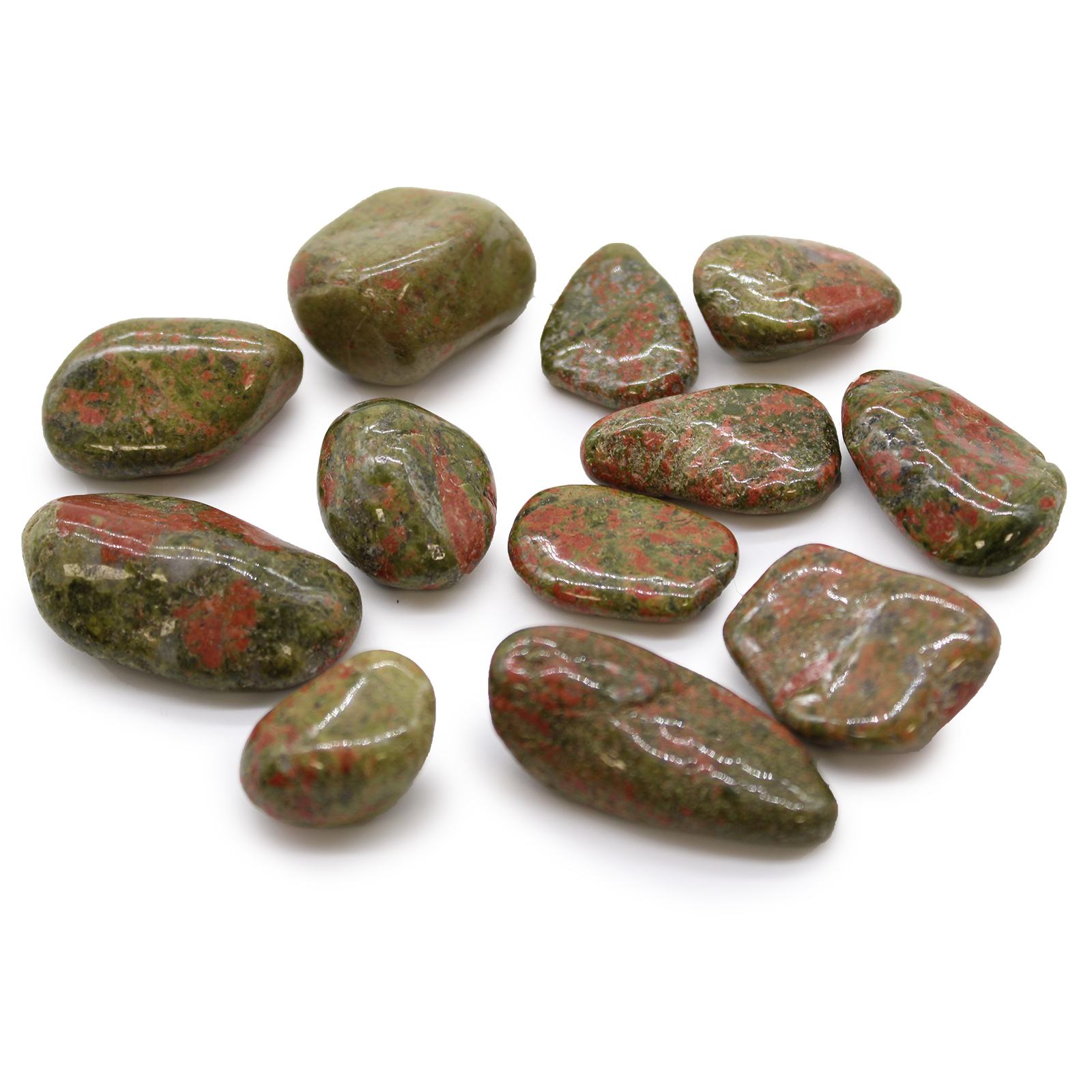 Medium Tumble Stones - Unakite