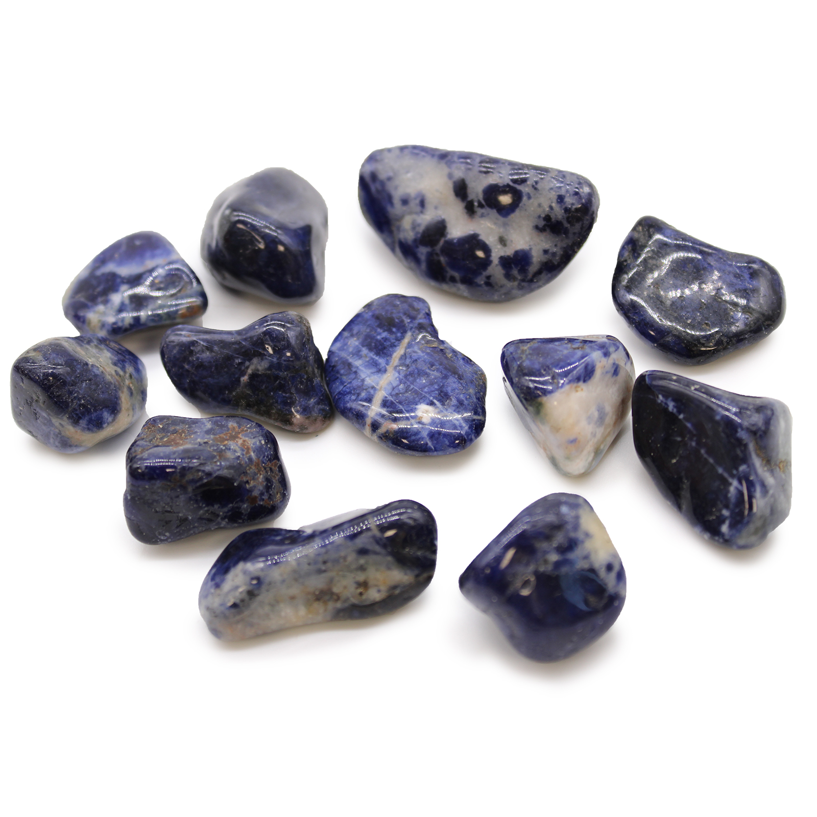 Medium Tumble Stones - Sodalite - Pure Blue