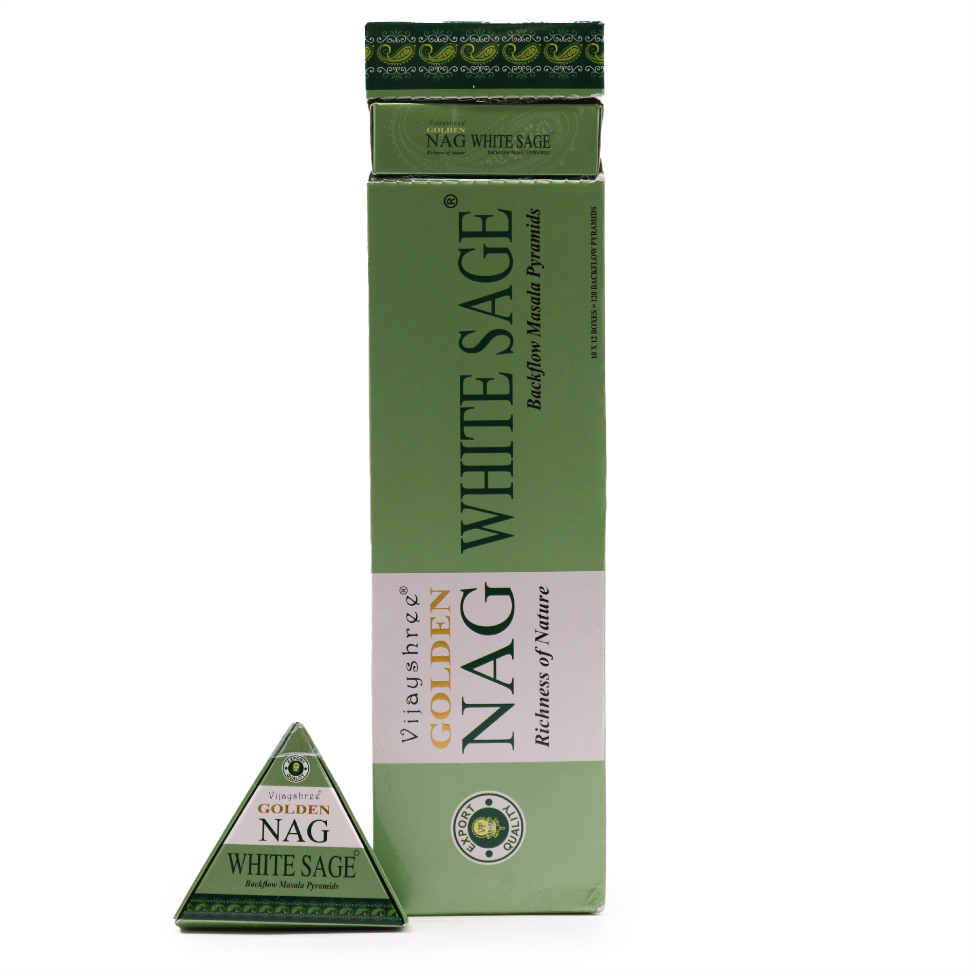 JGN - White Sage Backflow Incense Cones