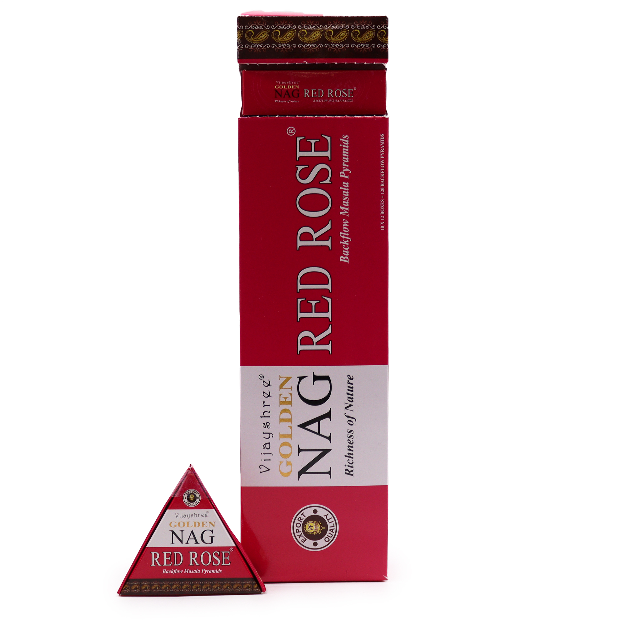 JGN - Red Rose Backflow Incense Cones