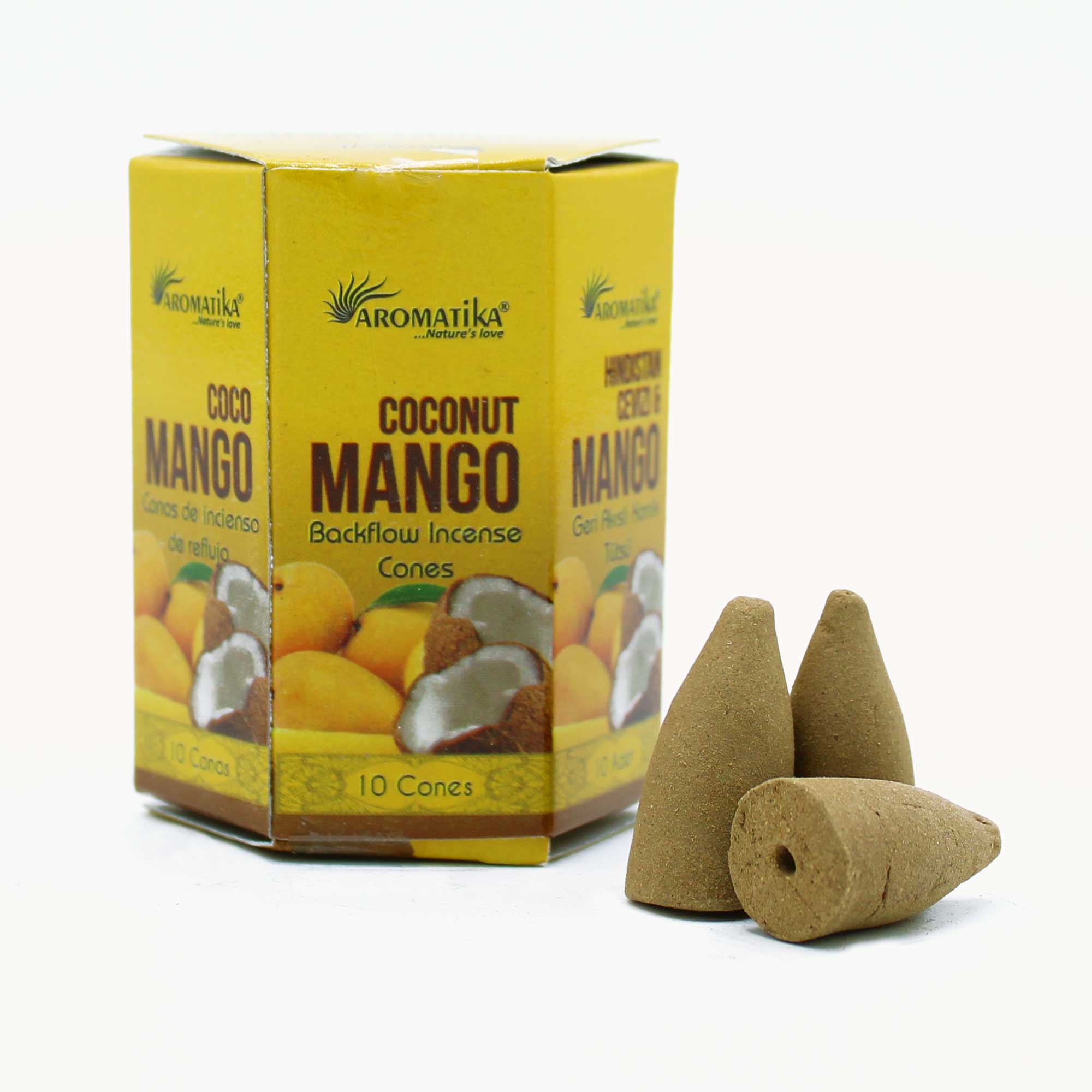 Masala Backflow Incense - Coconut & Mango