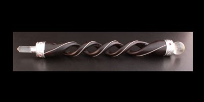 Wooden Healing Stick Spiral Carving