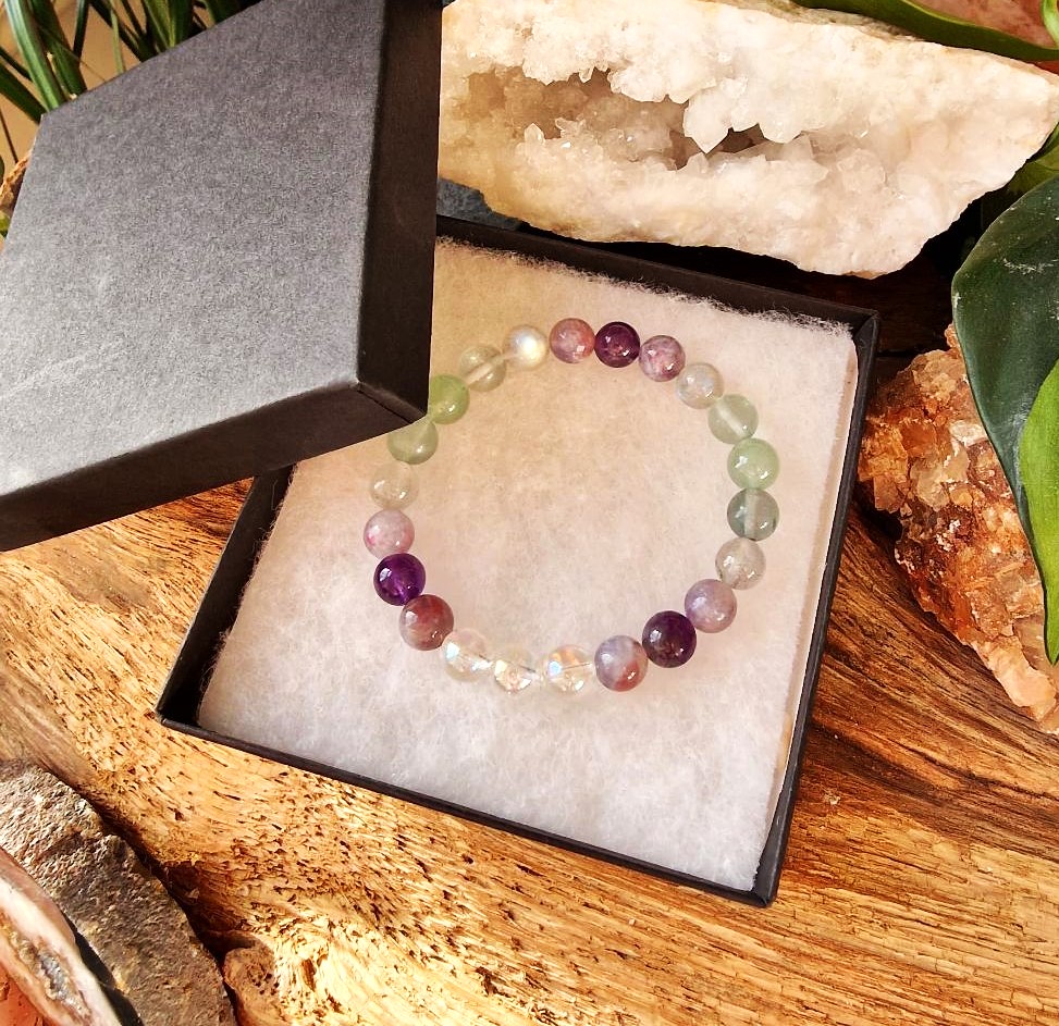 the ultimate high-vibrational healing crystal bracelet in an eco-friendly gift box