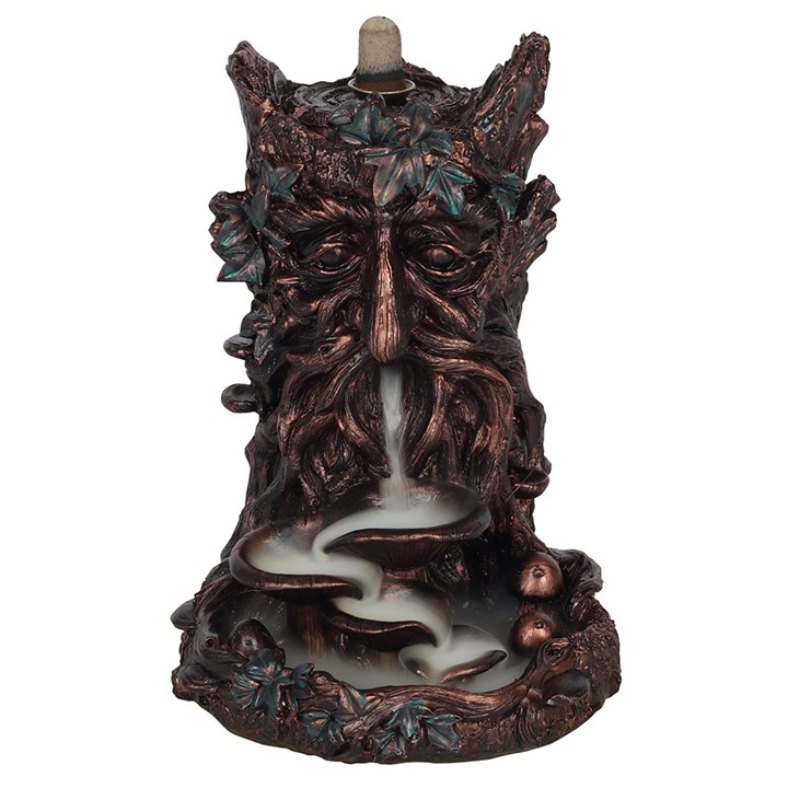 Bronze Effect Tree Man Backflow Incense Burner_1