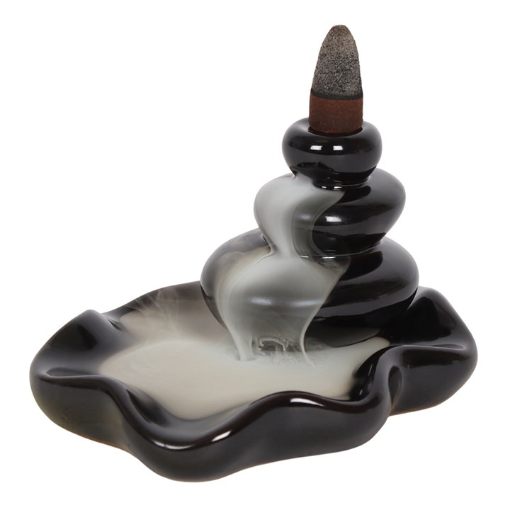 Large Pebbles Backflow Incense Burner 