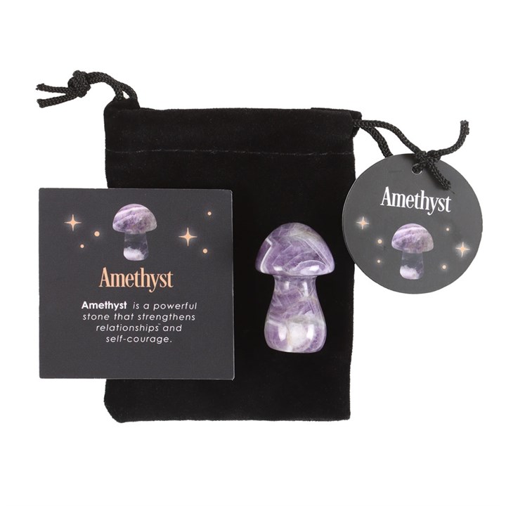 Magical Amethyst Crystal Mushroom 