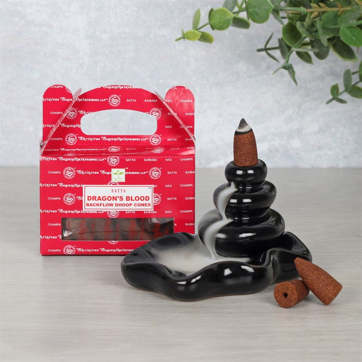 Satya Dragon's Blood Backflow Dhoop Cones